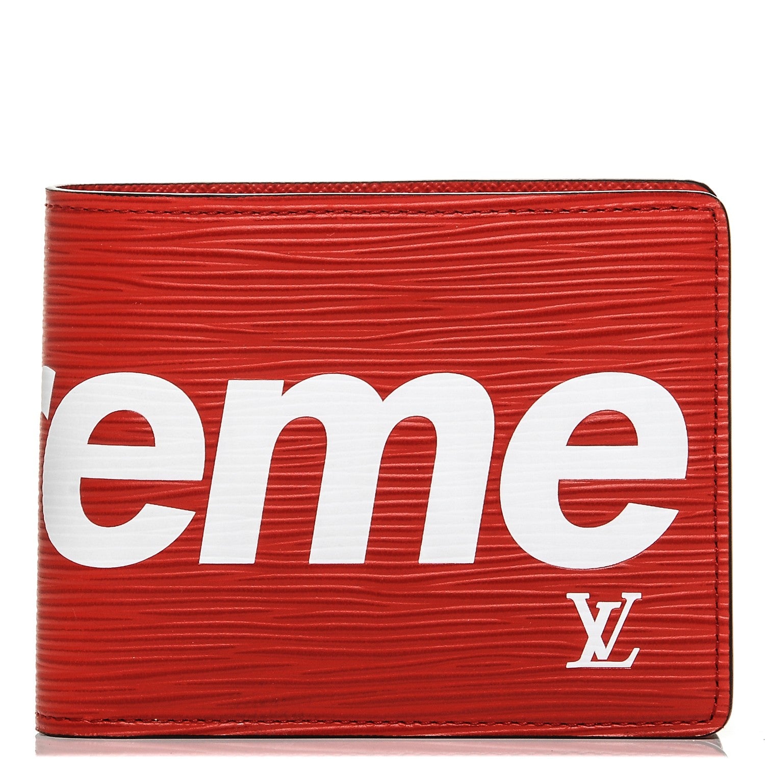 Louis Vuitton X SUPREME Epi Slender Wallet Red 1 of 8