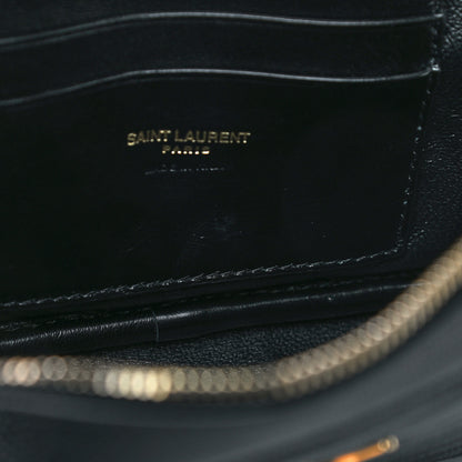 Saint Laurent Grain De Poudre Matelasse Monogram Mini Lou Camera Bag Black 13 of 13