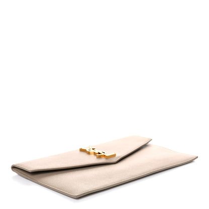 Saint Laurent Grain De Poudre Uptown Pouch Dark Beige 4 of 10