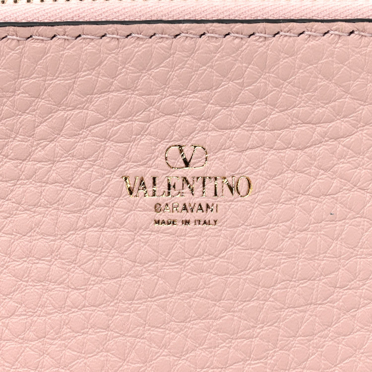 Valentino Garavani Grainy Calfskin Medium Rockstud Tote Black Rose Quartz 7 of 12