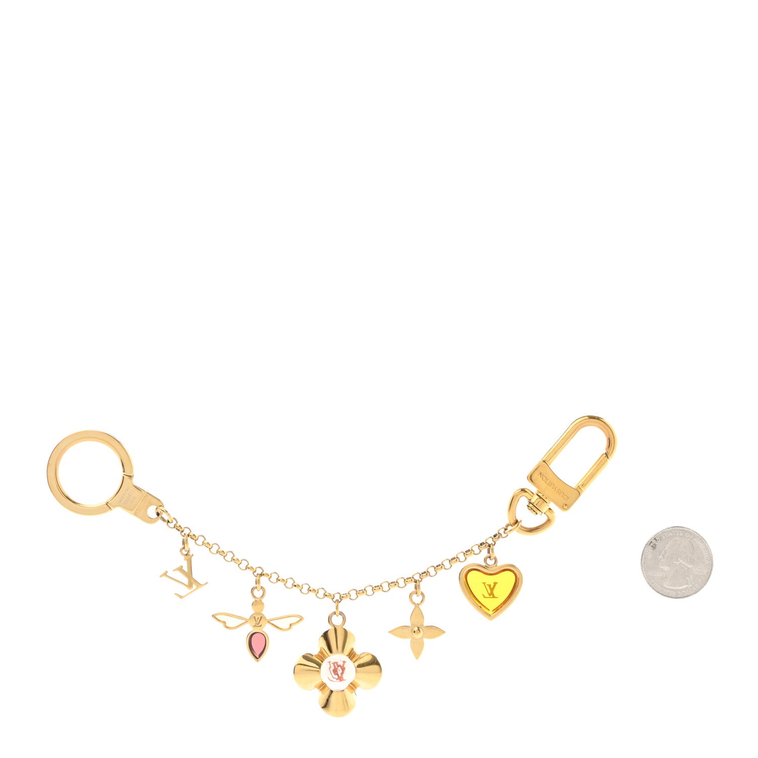 Louis Vuitton Bee Flower Chain Key Charm 2 of 4
