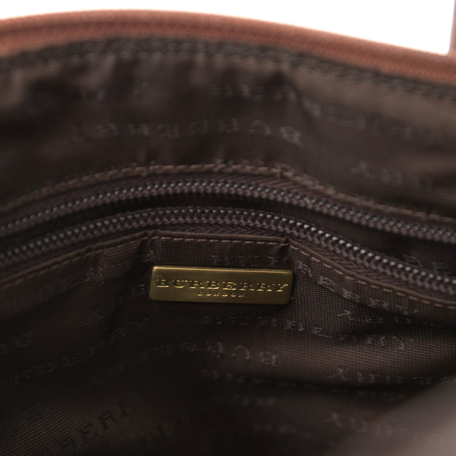 Burberry Haymarket Check Top Handle Crossbody Brown 6 of 12