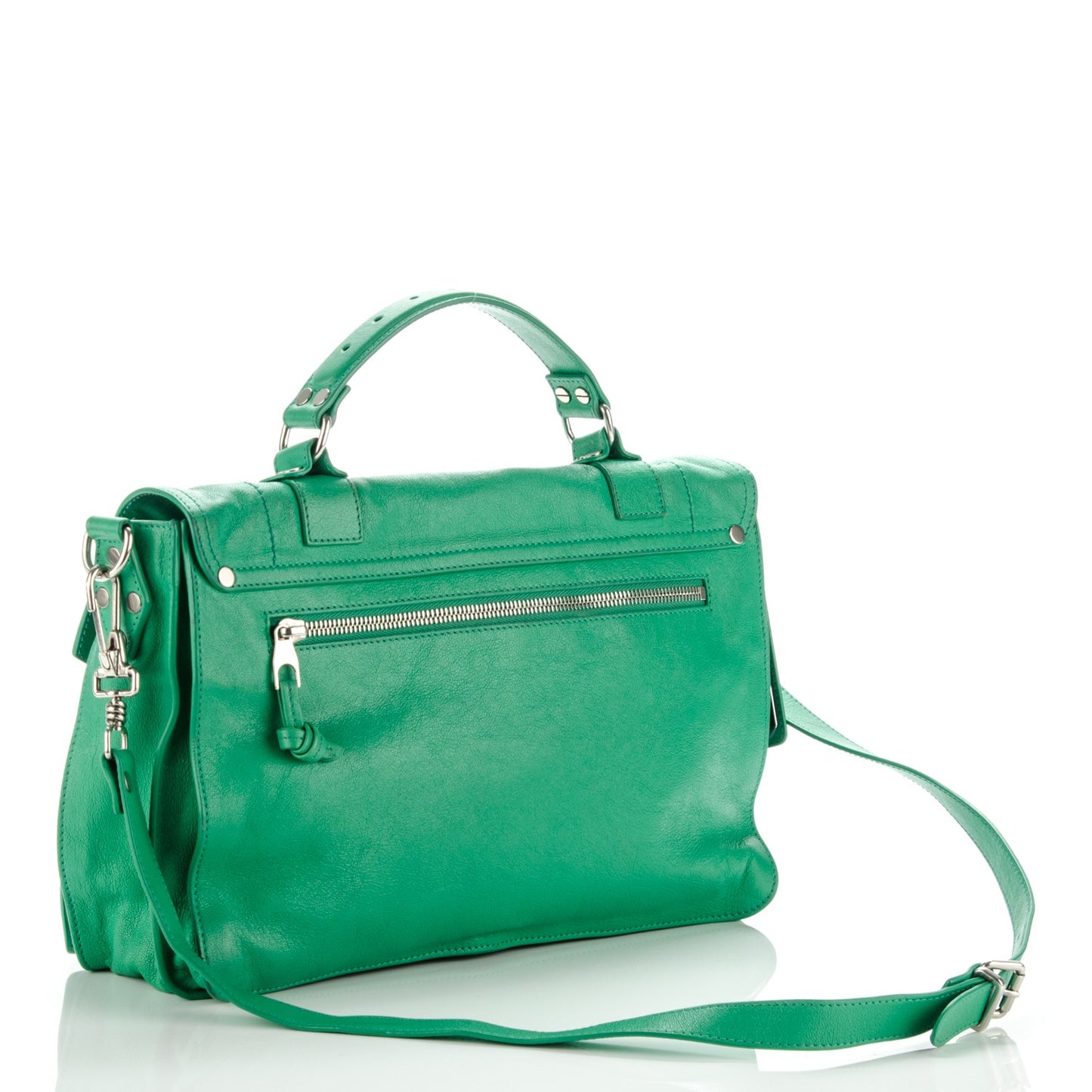 Lambskin Medium PS1 Satchel Aloe