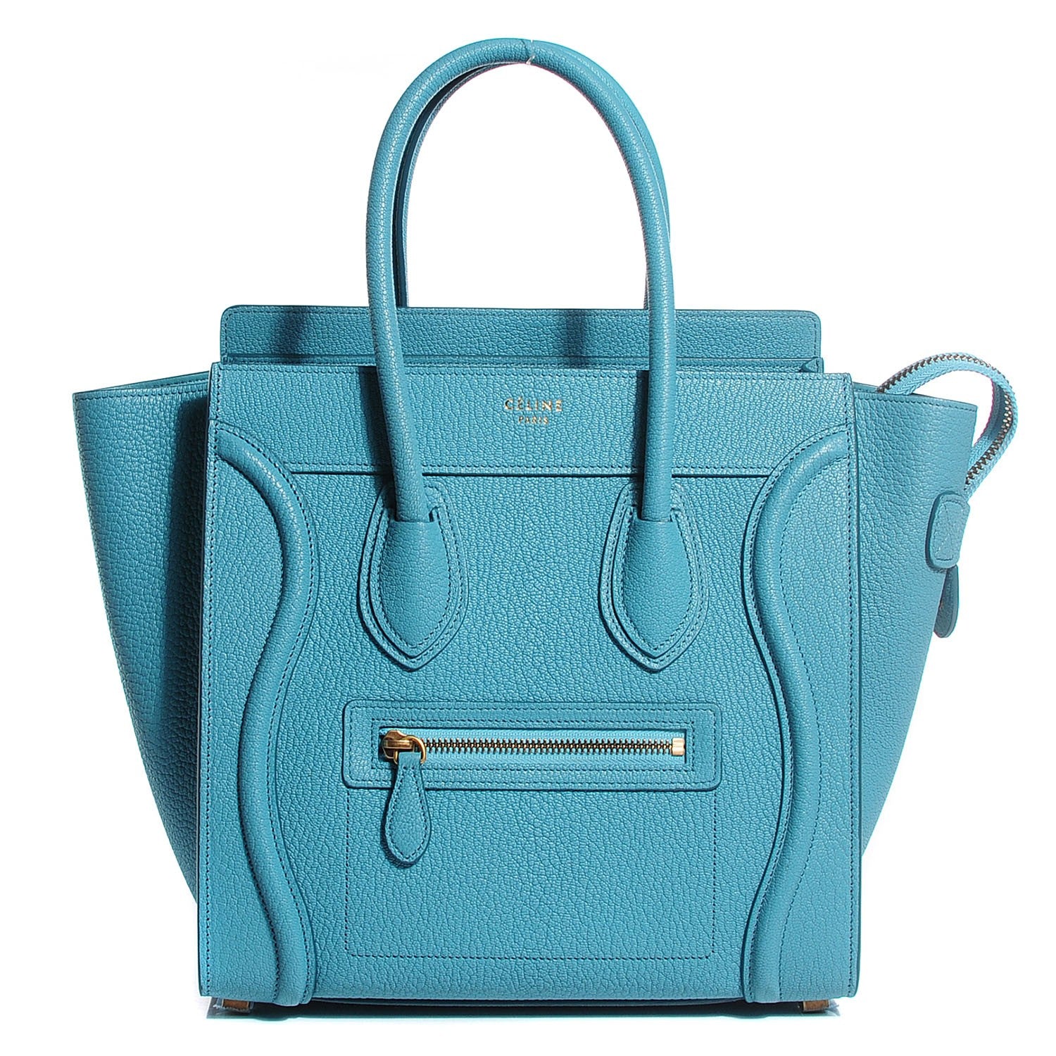 Celine Goatskin Micro Luggage Antarctic 1 of 8