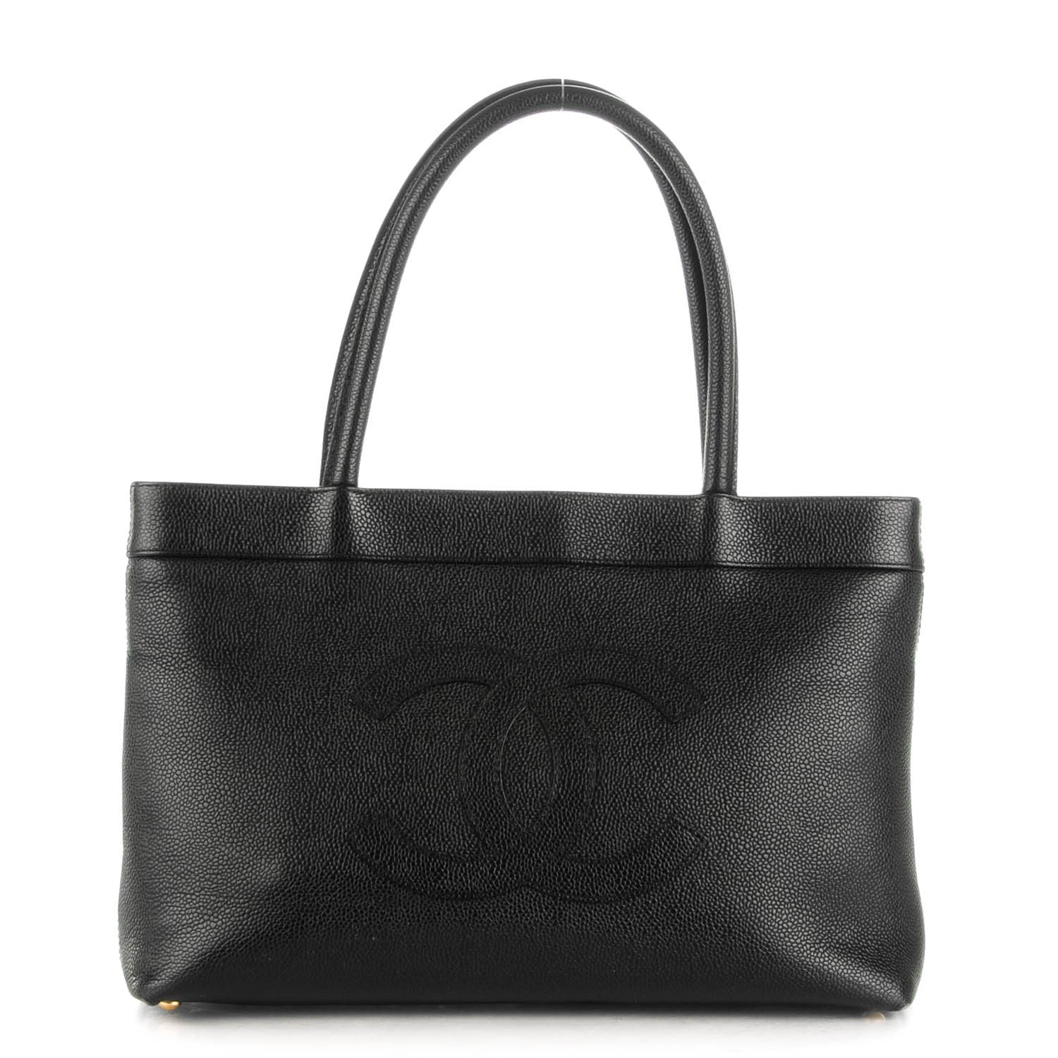 Chanel Caviar CC Tote Black 1 of 7
