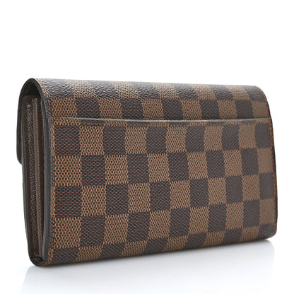 Louis Vuitton Damier Ebene Sarah Wallet NM 3 of 7