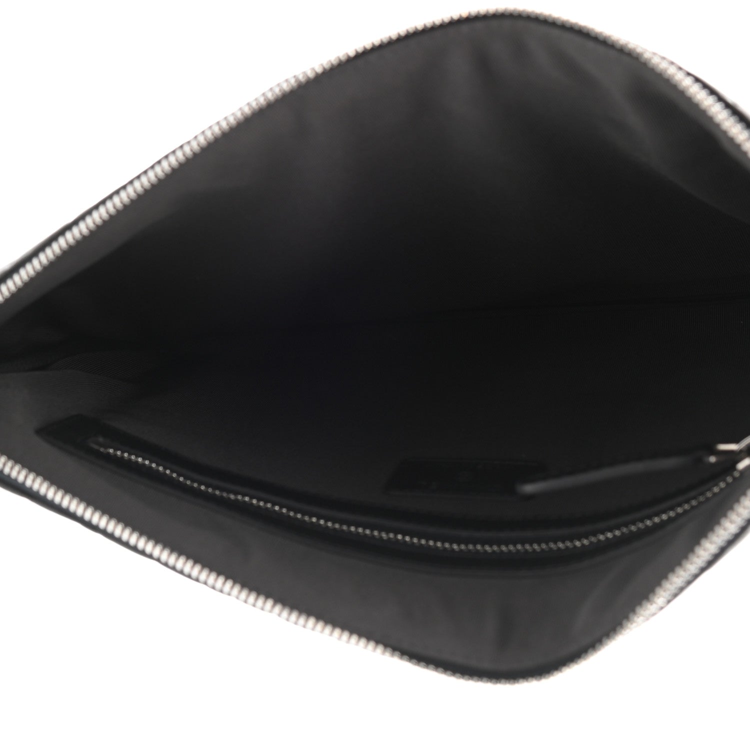 Chanel Goatskin Camellia Embossed Medium Cosmetic Case Dark Grey 5 of 7