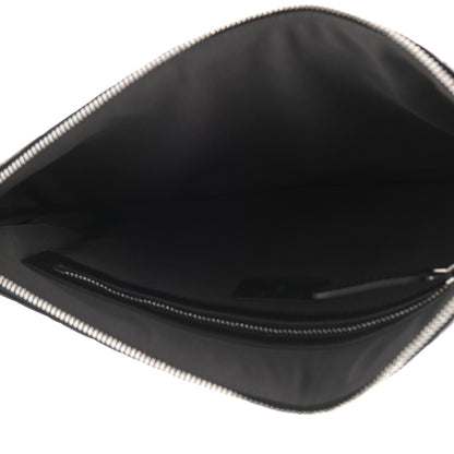 Chanel Goatskin Camellia Embossed Medium Cosmetic Case Dark Grey 5 of 7