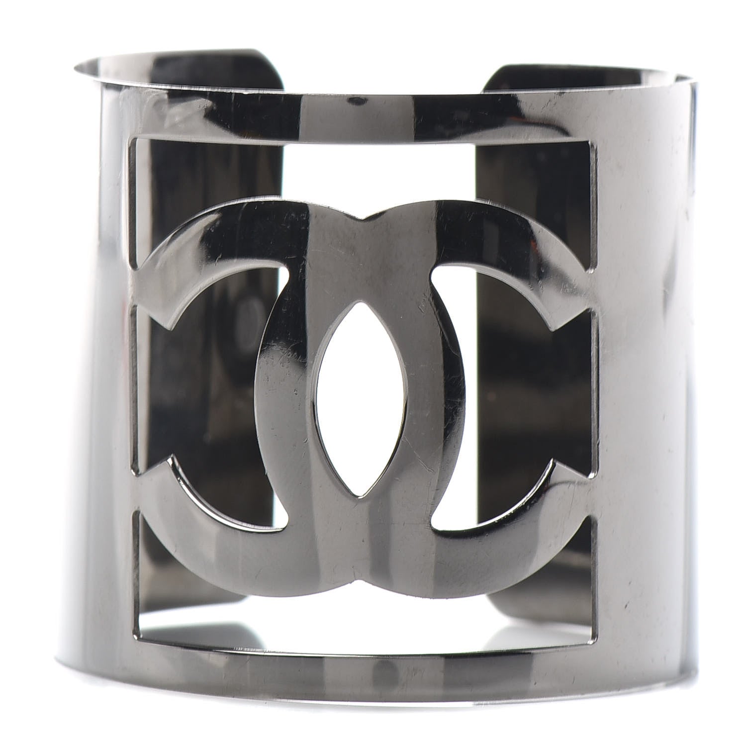Chanel Metal CC Cuff Silver 1 of 4
