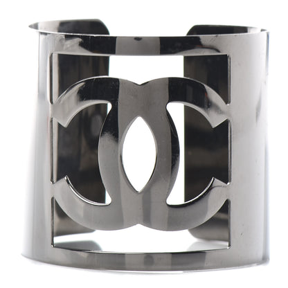 Chanel Metal CC Cuff Silver 1 of 4