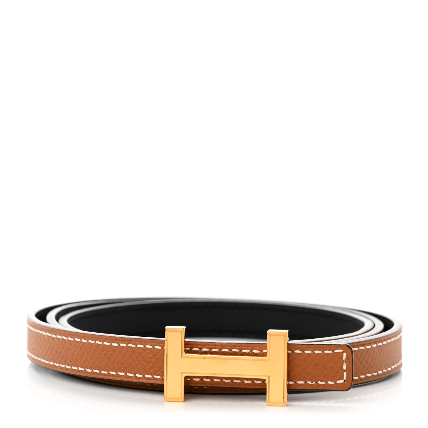 Hermes Swift Epsom 13mm Focus Belt 90 Black Gold 1 of 6