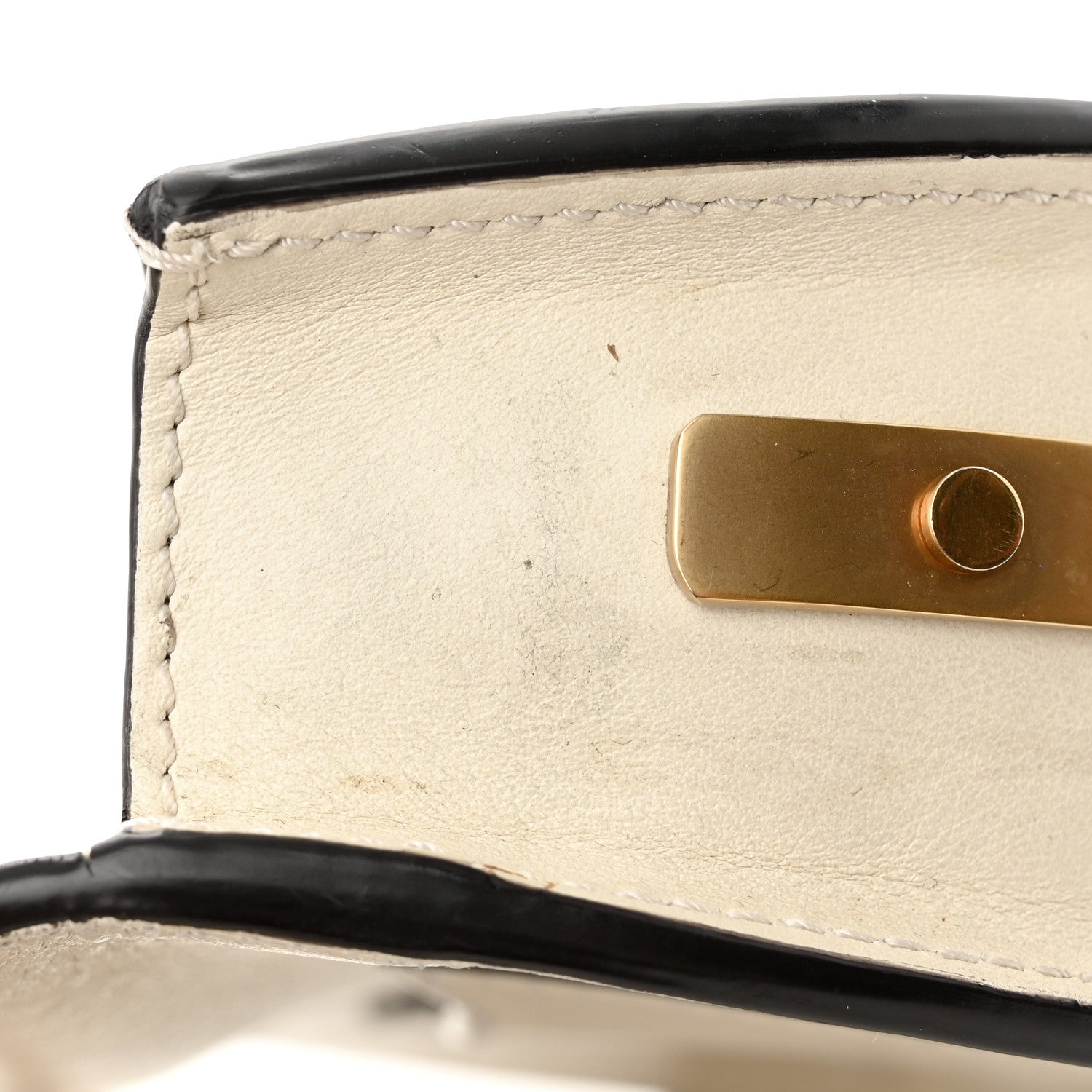 Chloe Calfskin Small Nile Bracelet Minaudiere Bag Off White 17 of 22