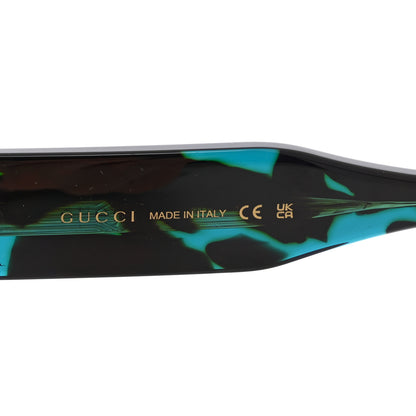 Gucci Acetate Rectangle Frame Sunglasses GG1215S Blue 5 of 6