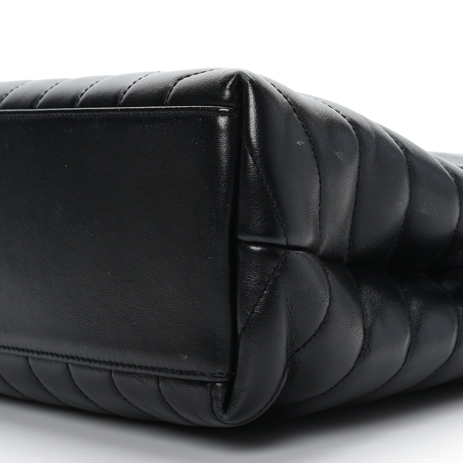 Saint Laurent Calfskin Y Quilted Monogram Medium Loulou Chain Satchel Black 7 of 7