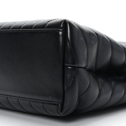 Saint Laurent Calfskin Y Quilted Monogram Medium Loulou Chain Satchel Black 7 of 7