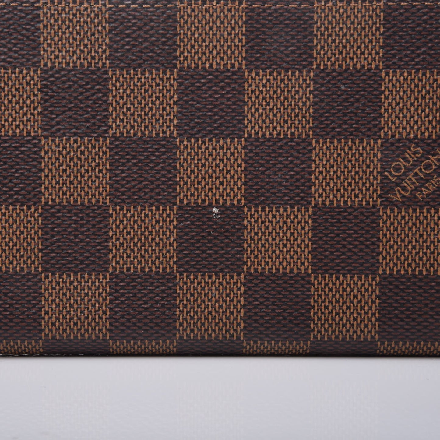 Damier Ebene Clemence Wallet Cherry