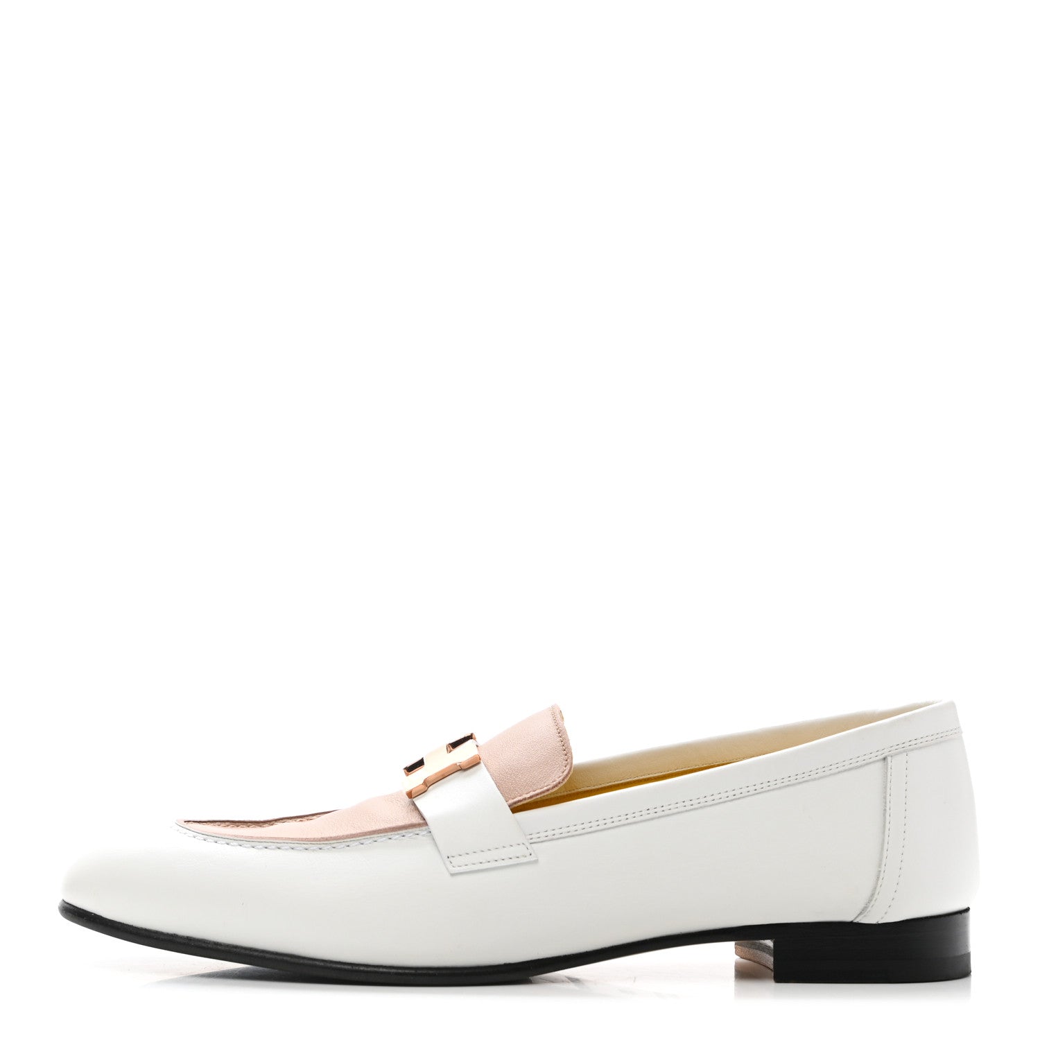 Hermes Calfskin Womens Paris Loafers 39 White Bois De Santal 1 of 13