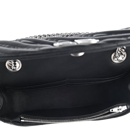 Balenciaga Calfskin Logo Matelasse S BB Round Shoulder Bag Black 4 of 4