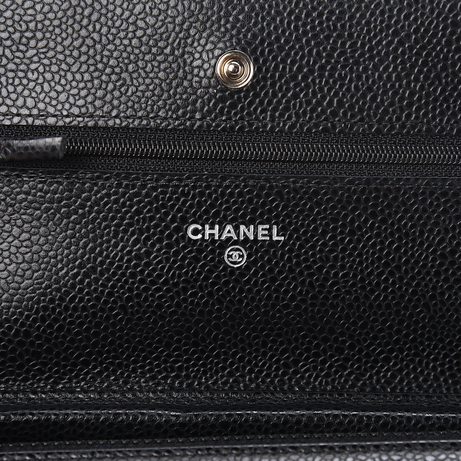 Chanel Caviar Quilted Wallet On Chain WOC Black 6 of 12