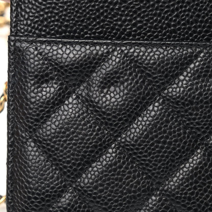 Chanel Caviar Quilted Wallet On Chain WOC Black 5 of 7