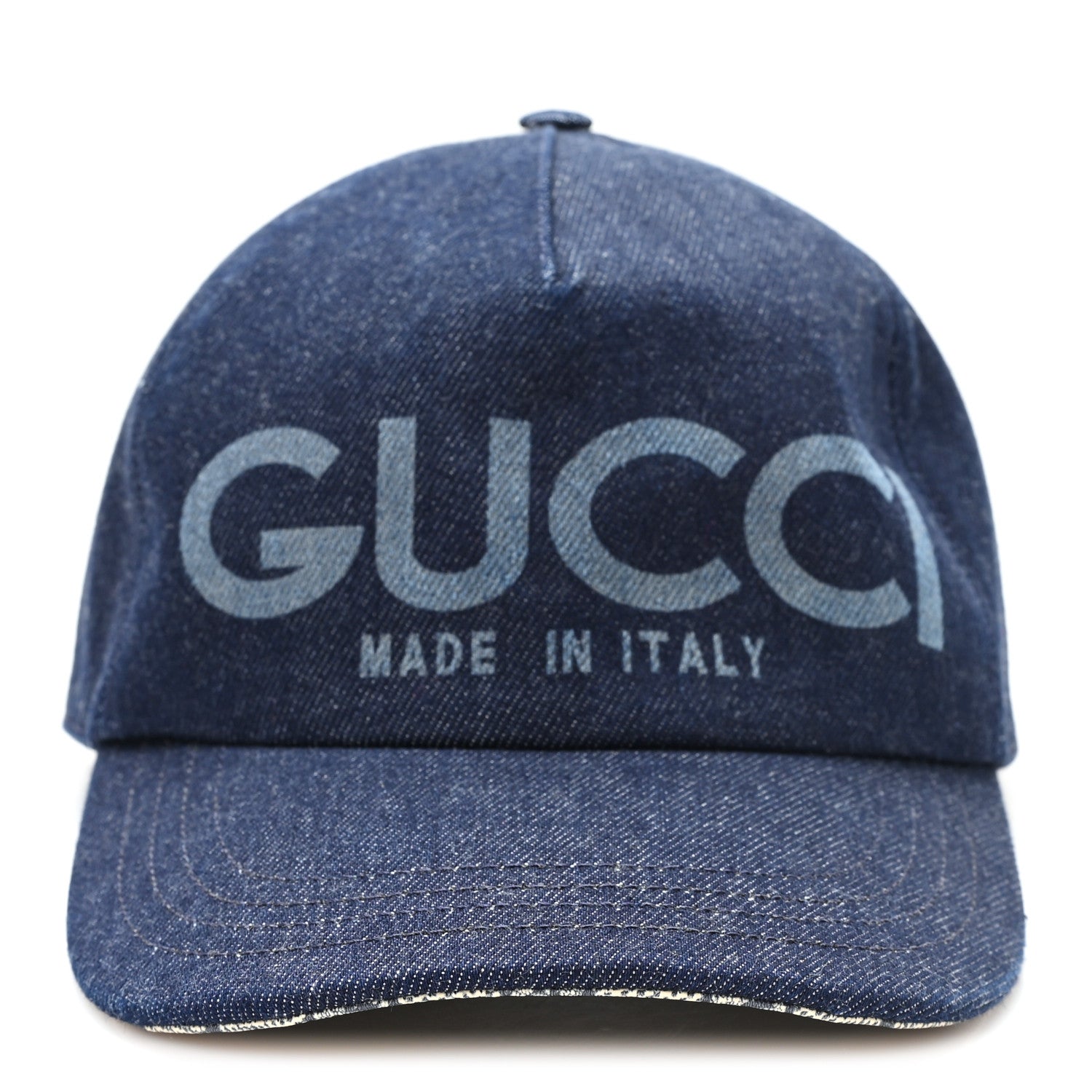 Gucci Lasered Denim Baseball Hat L Dark Blue 3 of 9