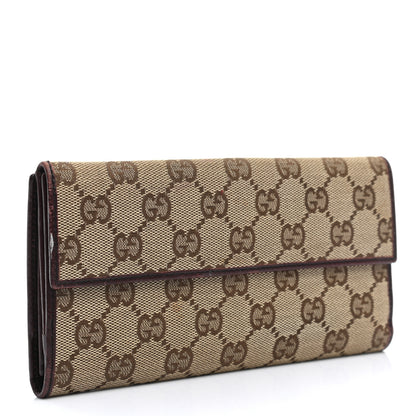 Gucci Monogram Horsebit Continental Wallet Dark Brown 3 of 11