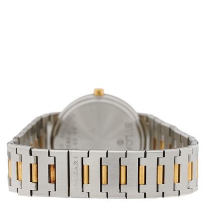Bulgari Stainless Steel 18K Yellow Gold 33mm Quartz Watch Black 3 of 4