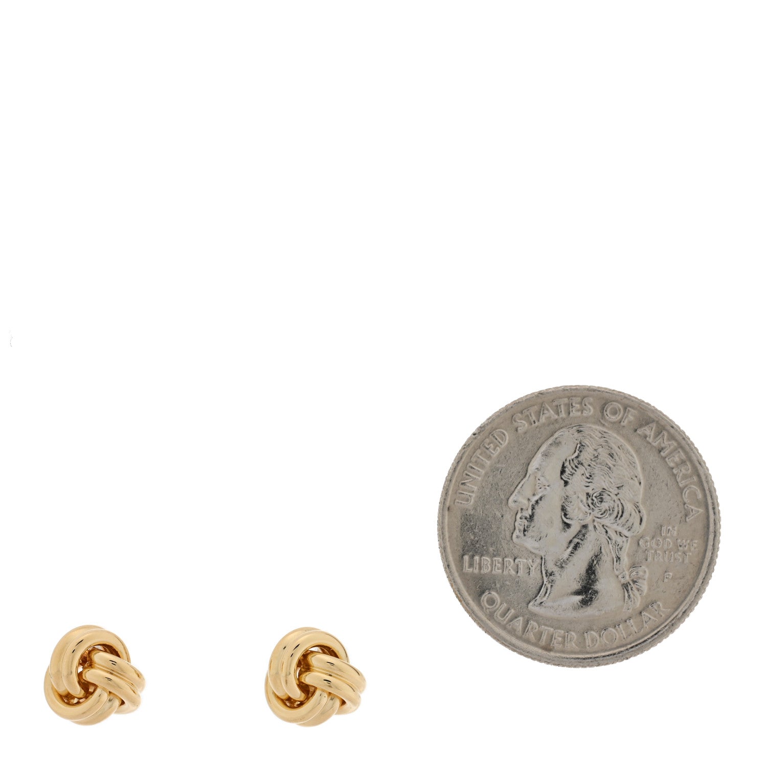 Tiffany 18K Yellow Gold Love Knot Earrings 2 of 4
