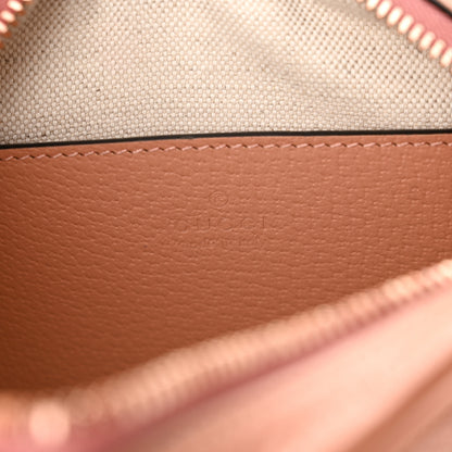 Gucci Monogram Textured Dollar Calfskin Mini Ophidia Shoulder Bag Cloche Rose Pink 6 of 11