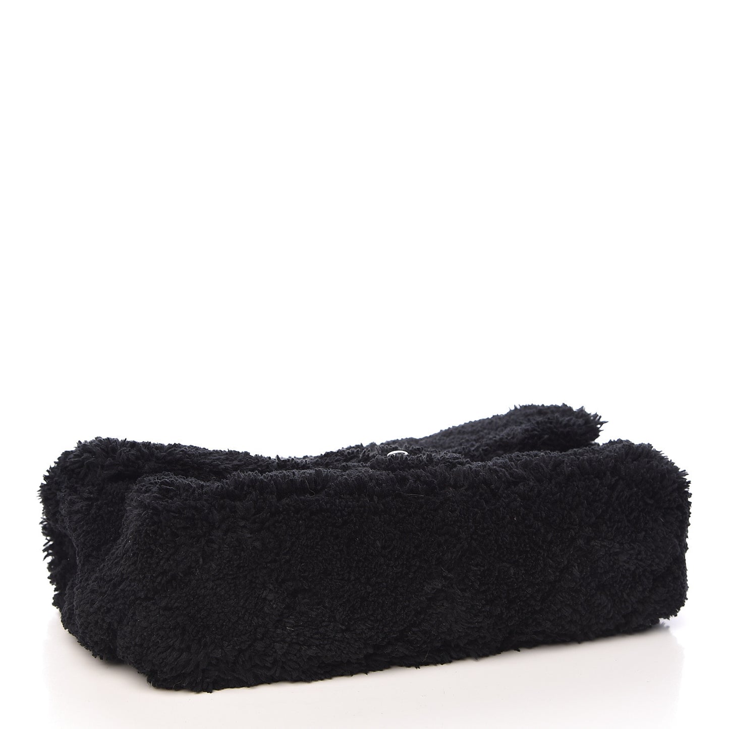 Lambskin Calfskin Mixed Fibers Quilted Medium Flap Black