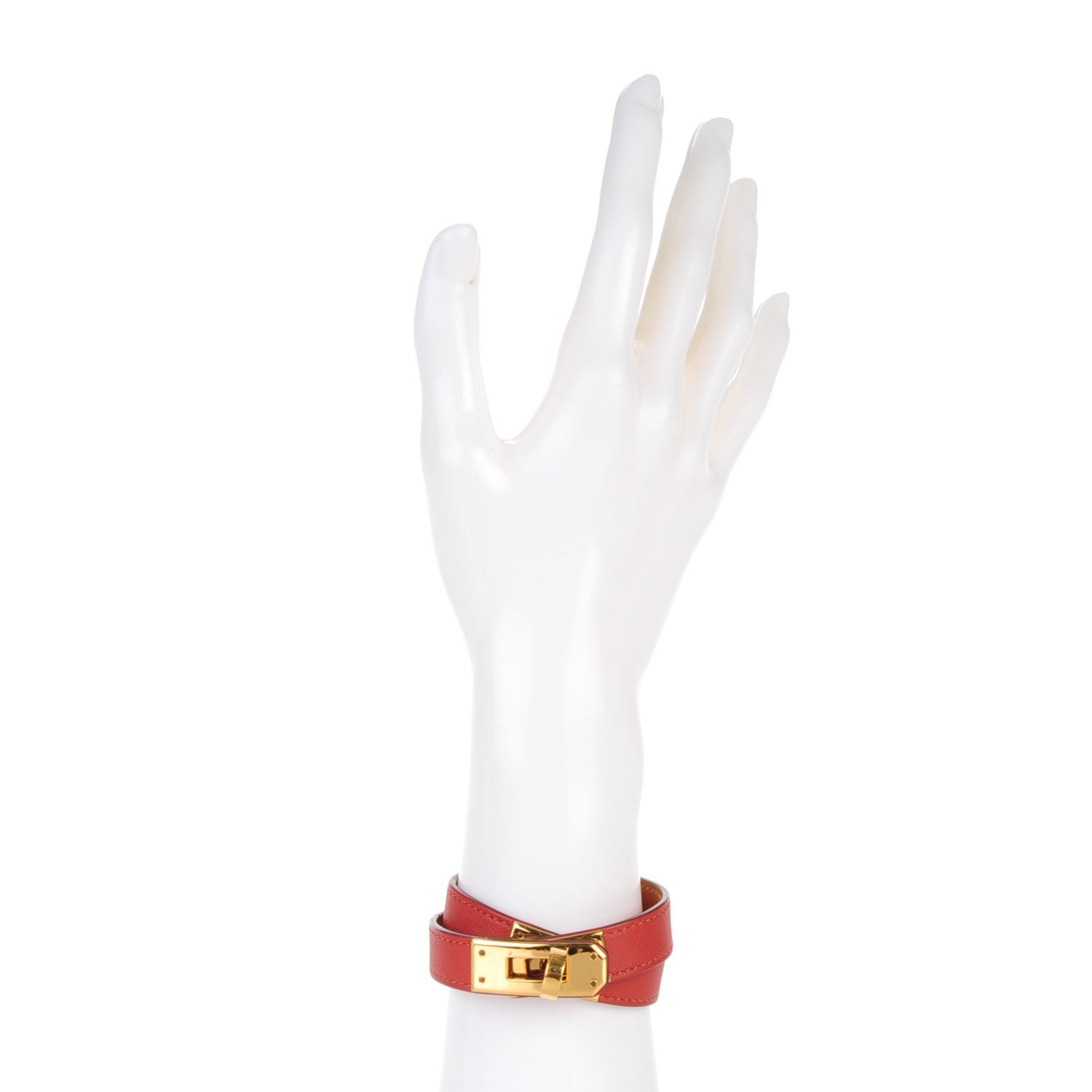 Hermes Swift Kelly Double Tour Bracelet S Brique 2 of 6