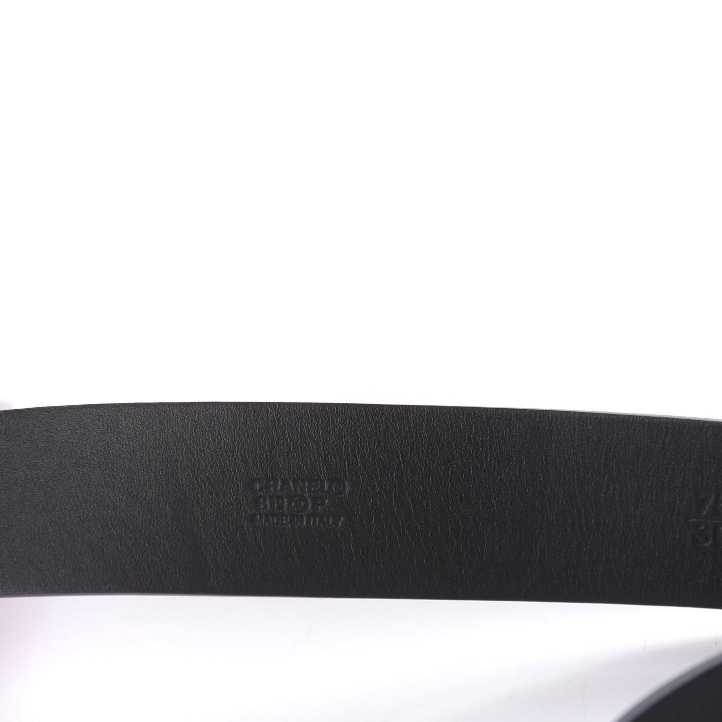 Calfskin CC Chain Belt 75 30 Dark Brown