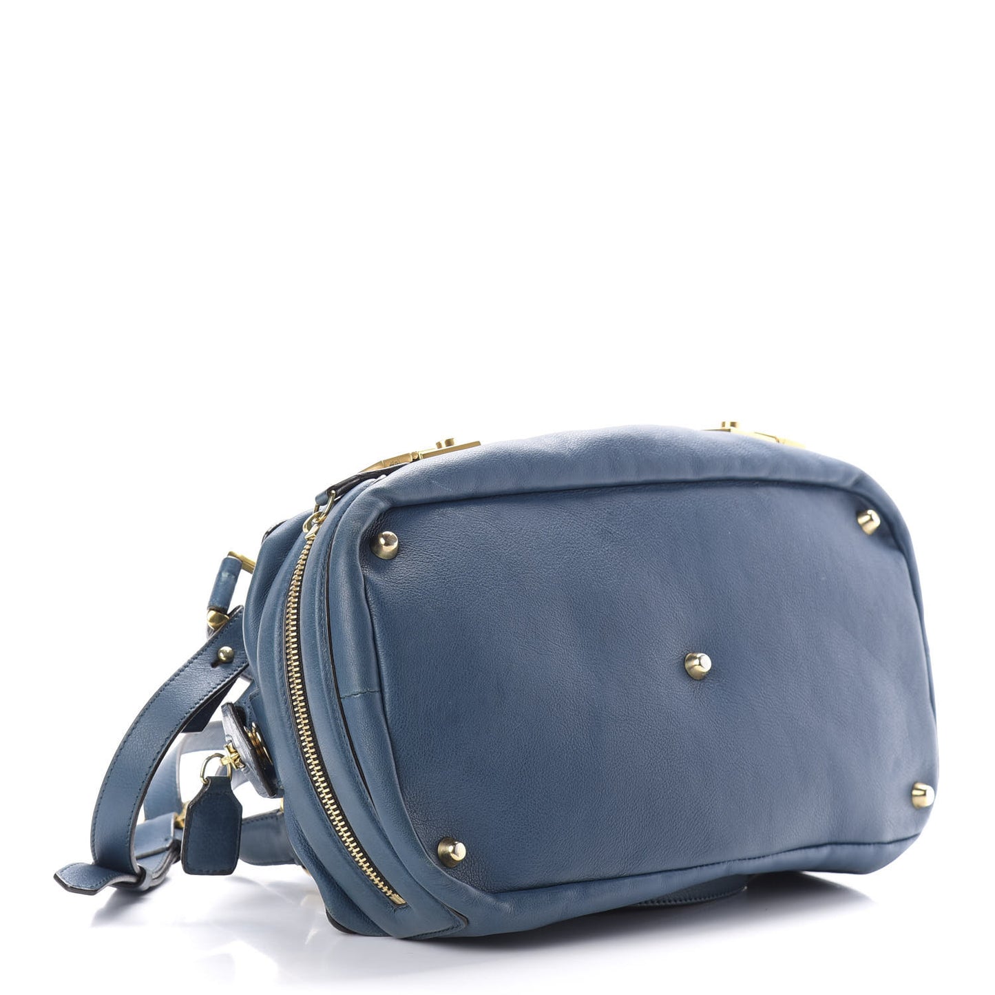 Calfskin Cary Zipped Shoulder Bag Petrol