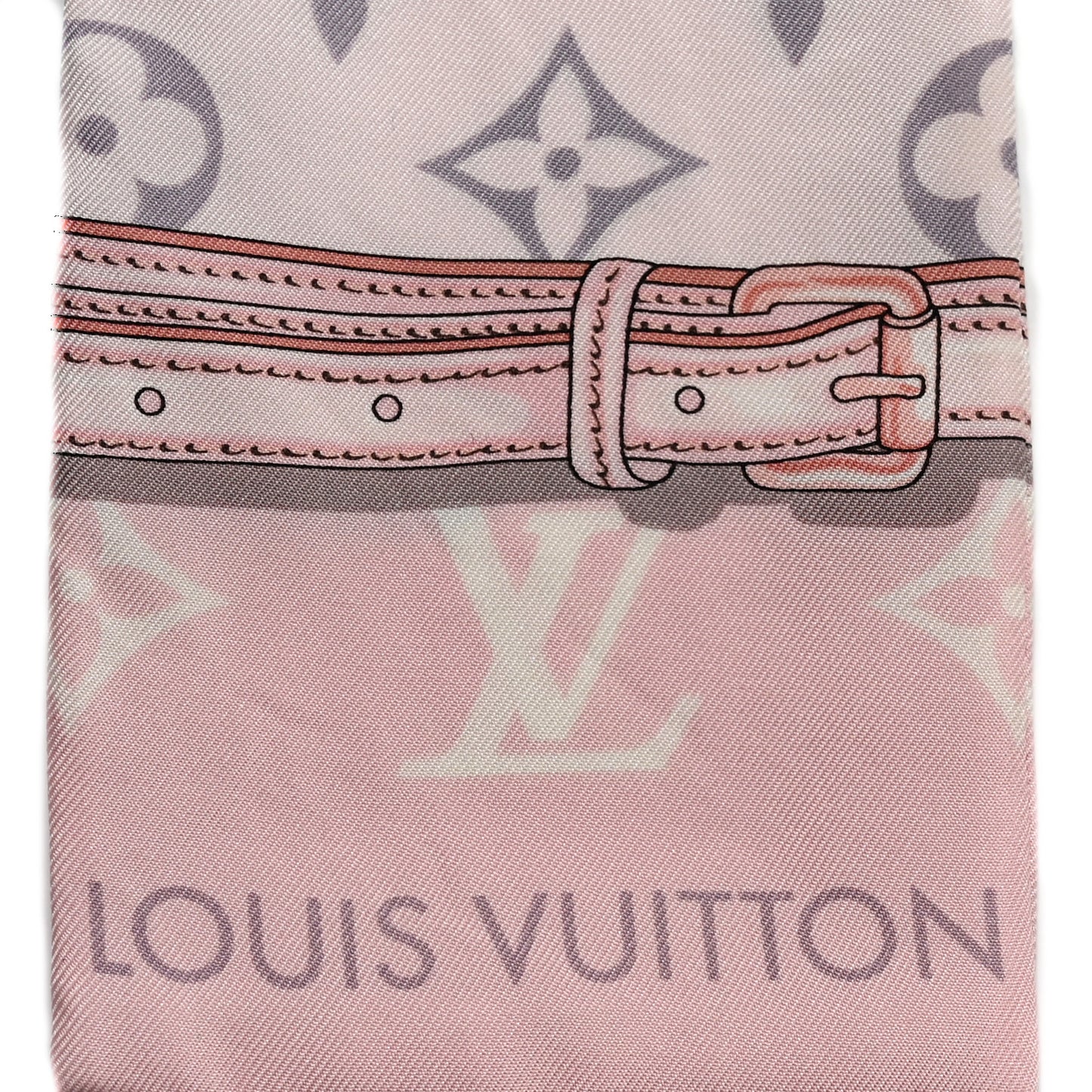 Silk Monogram Confidential Bandeau Light Pink