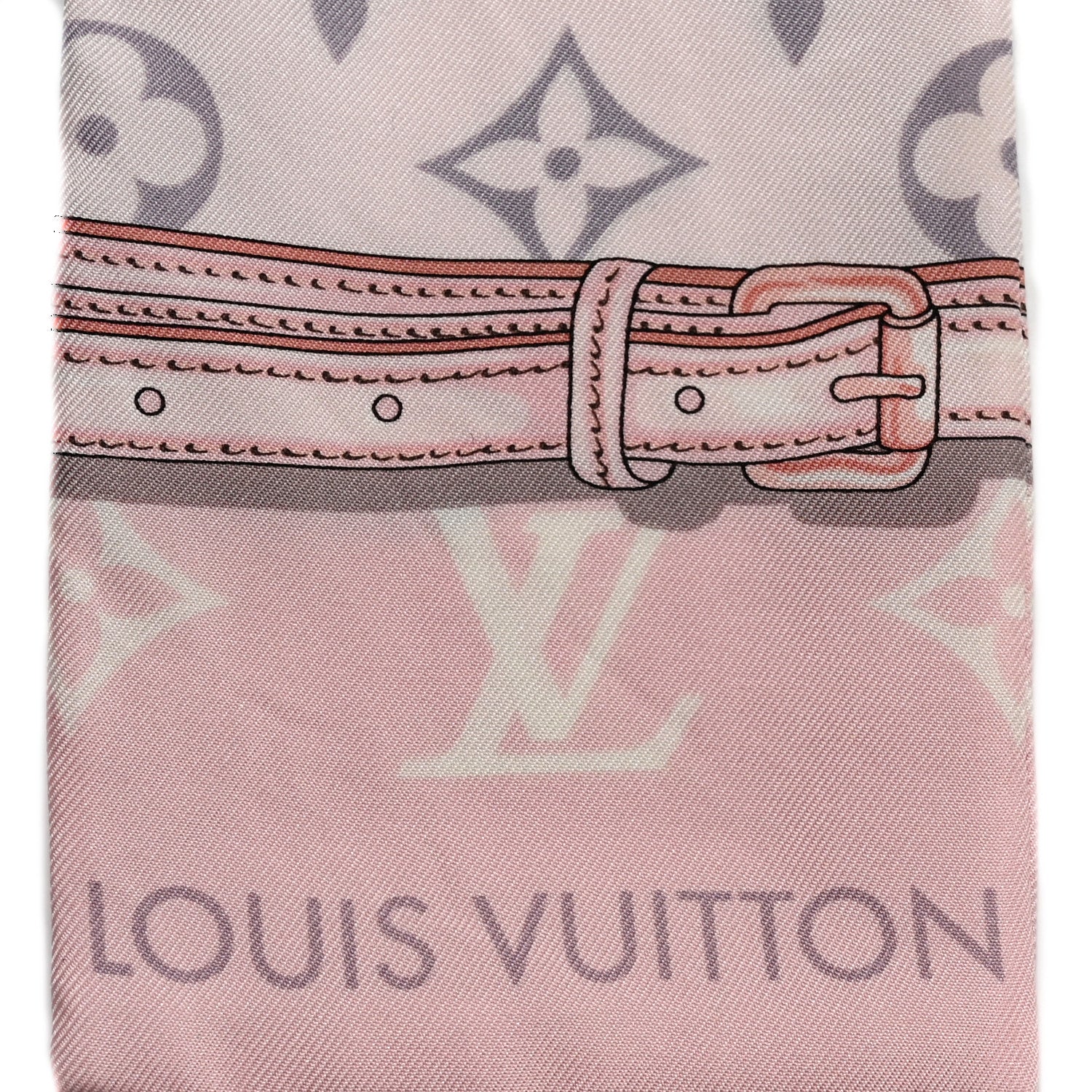 Louis Vuitton Silk Monogram Confidential Bandeau Light Pink 2 of 3