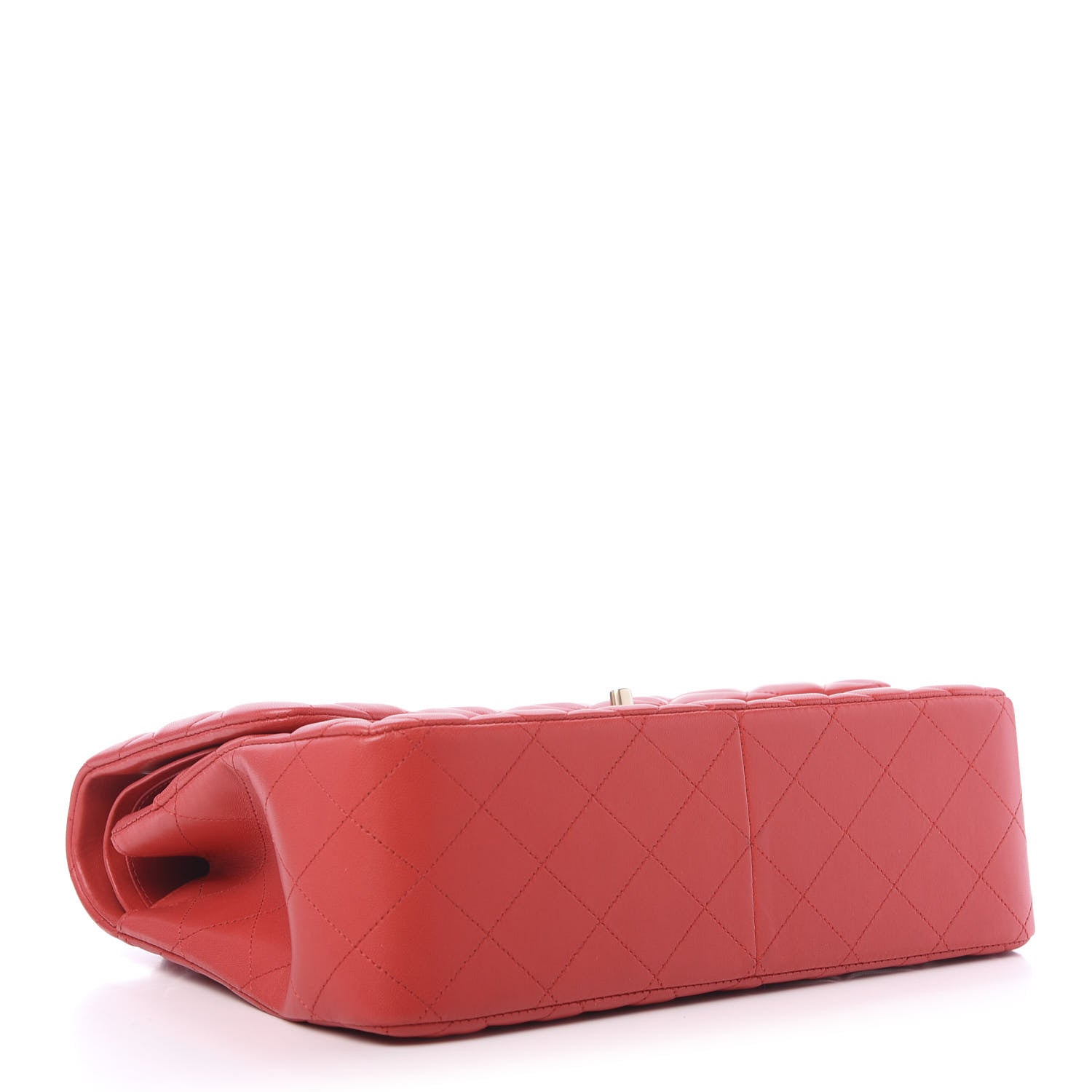 Chanel Lambskin Quilted Jumbo Double Flap Red 5 of 12