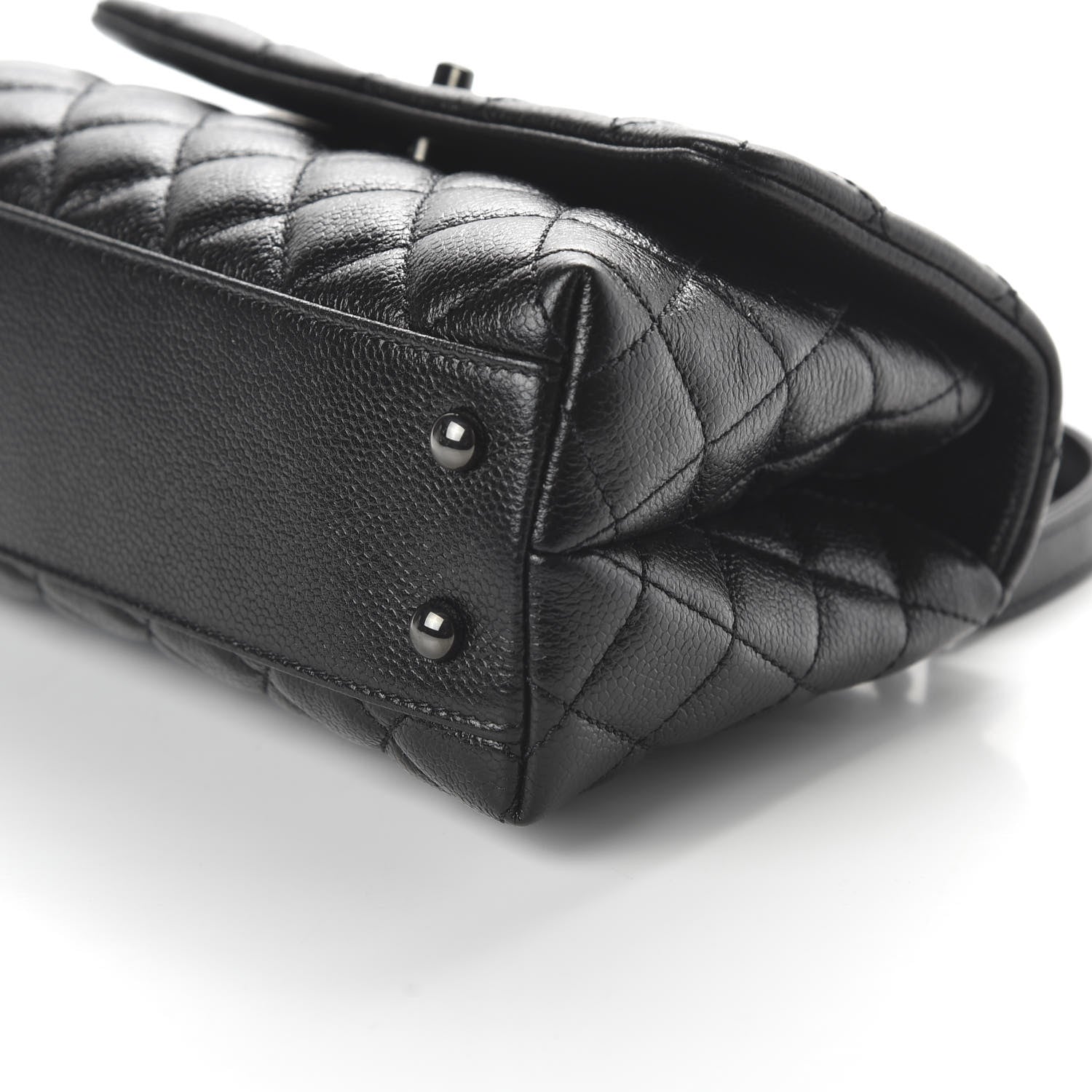 Chanel Caviar Quilted Mini Coco Handle Flap So Black 7 of 11
