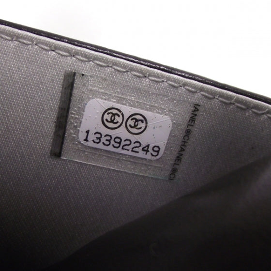 Lambskin Camelia Wallet on Chain