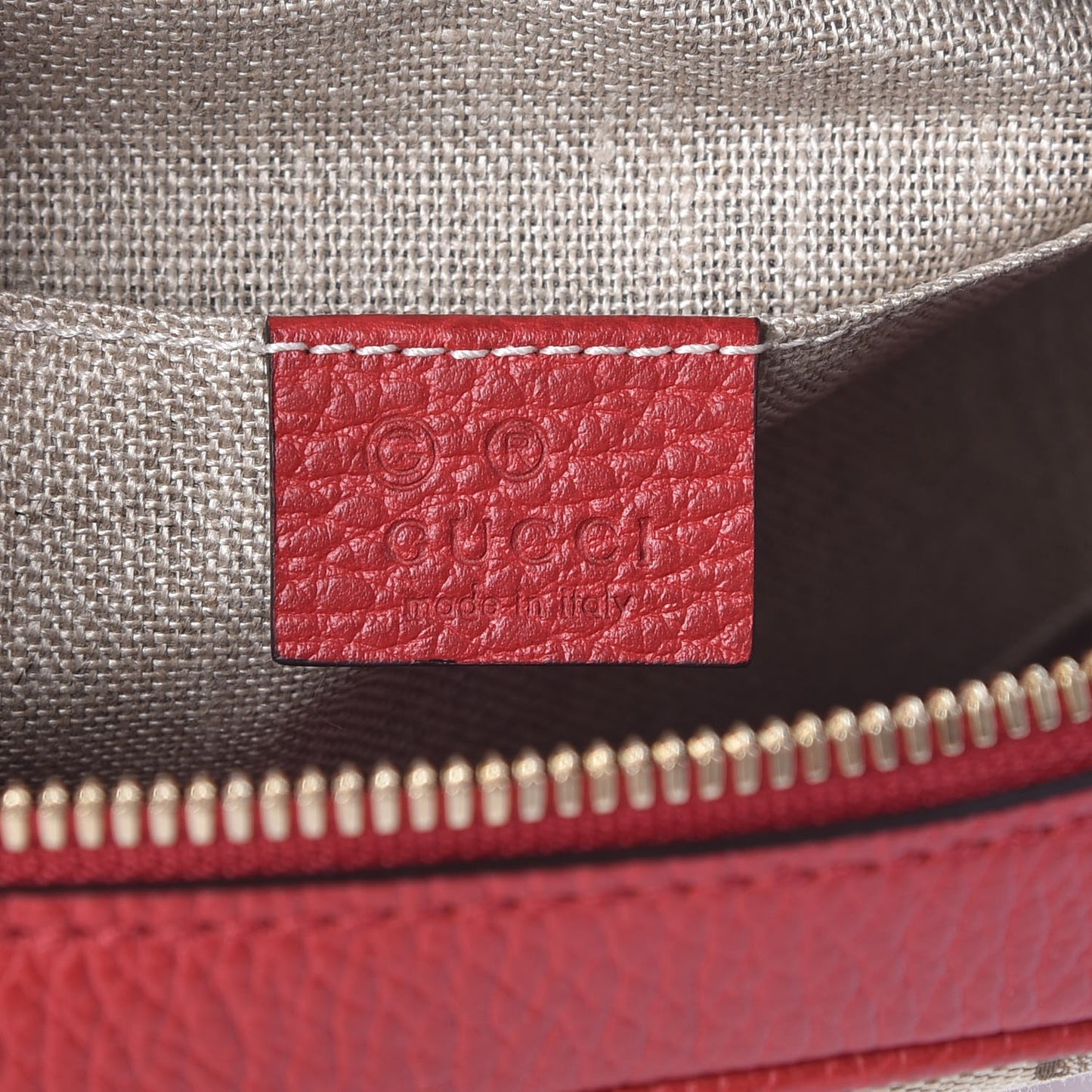 Monogram Mini Bree Messenger Bag Red