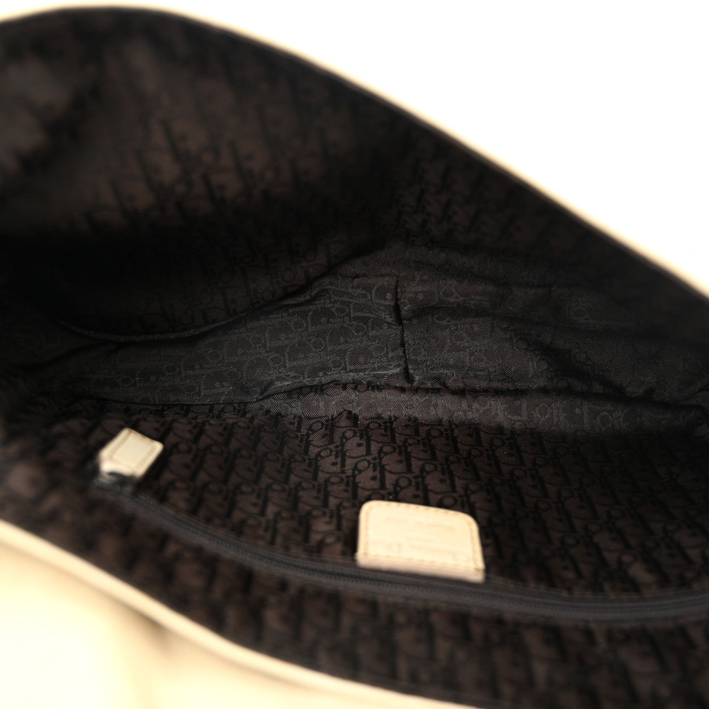 Calfskin Medium Gaucho Double Saddle Bag Ivory