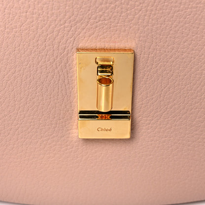 Chloe Grained Lambskin Drew Shoulder Bag Cement Pink 10 of 13