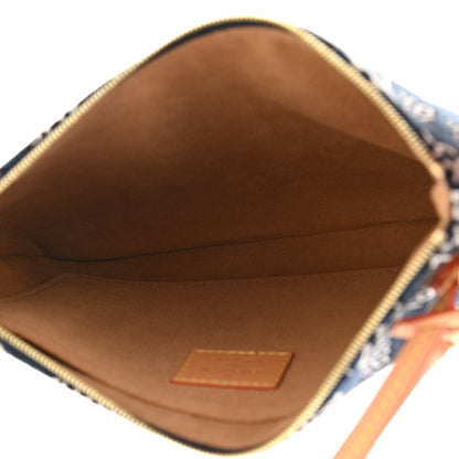 Louis Vuitton Jacquard Since 1854 Neverfull MM GM Pochette Blue 8 of 18