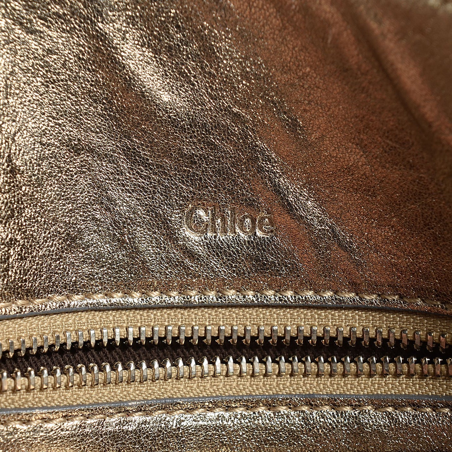 Lambskin Heloise Satchel Metallic