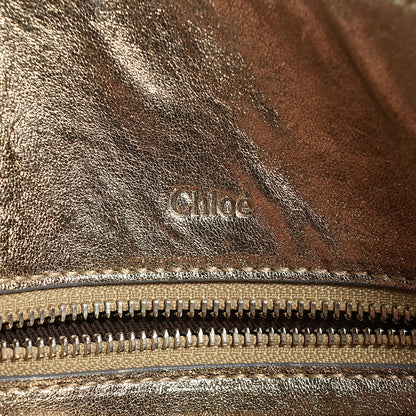 Chloe Lambskin Heloise Satchel Metallic 6 of 8