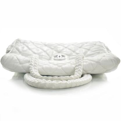Chanel Quilted Lambskin Large Hidden Chain Tote White 12 of 12