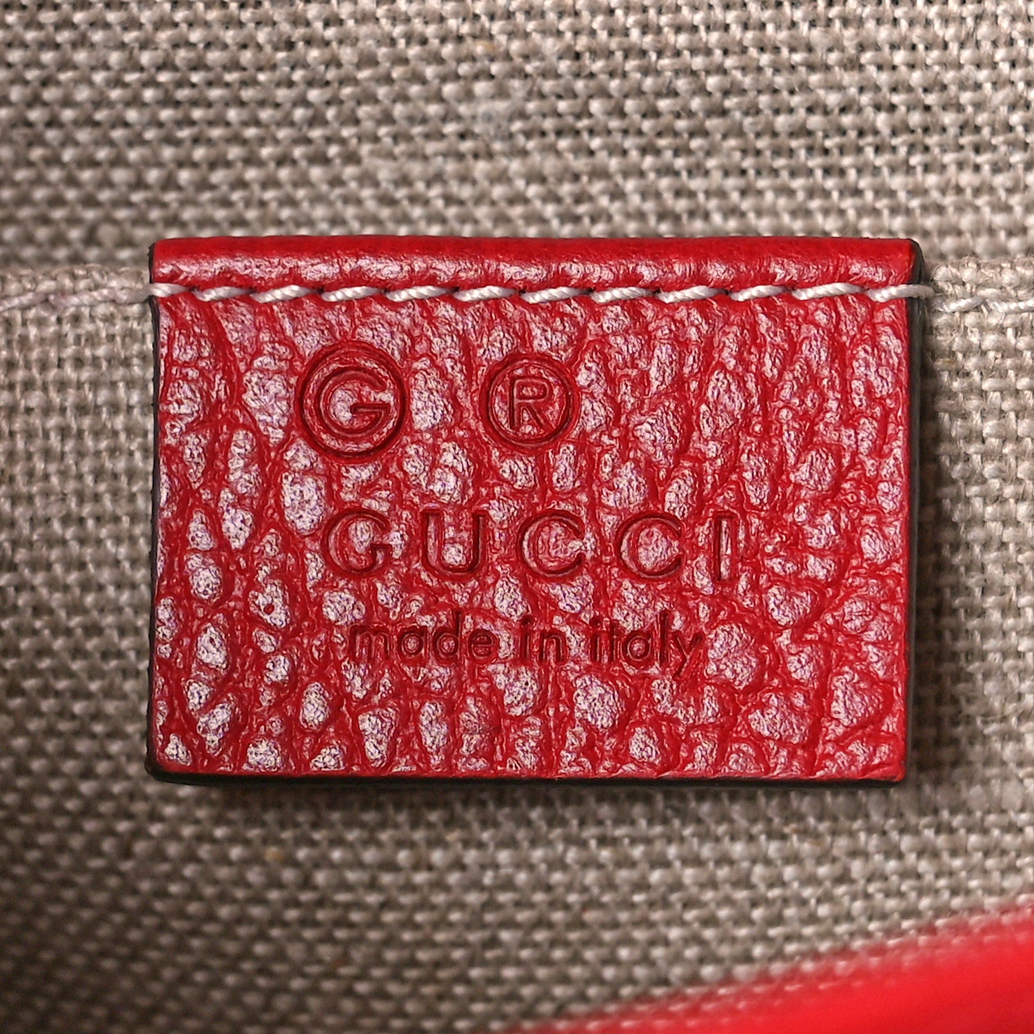 Gucci Dollar Calfskin Small Interlocking G Shoulder Bag Red 6 of 9