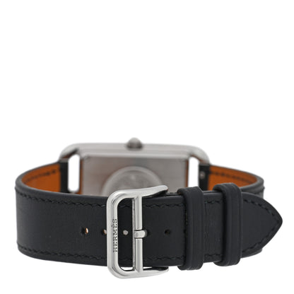 Hermes Stainless Steel Barenia 29mm Cape Cod Quartz Watch Noir 3 of 5