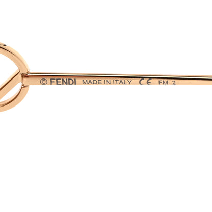 Fendi Metal Acetate F is Fendi FF Cat Eye Sunglasses FF 0290/S Gold 5 of 7