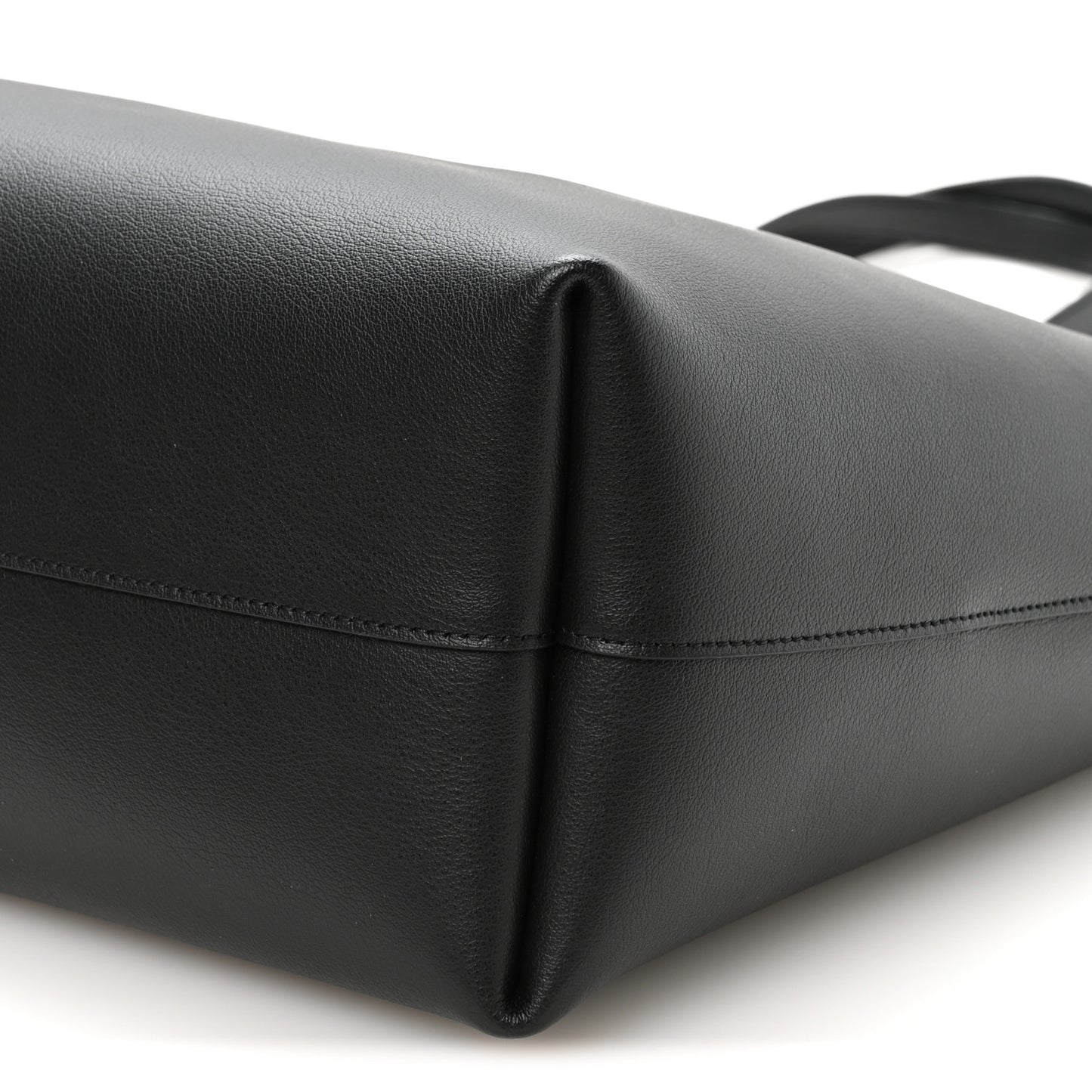 Calfskin Large Shopping Tote Black