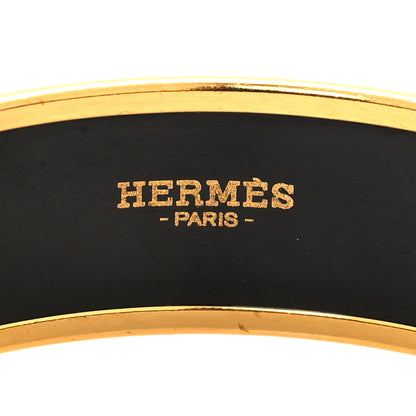 Hermes Enamel Printed Wide Bracelet 62 4 of 5